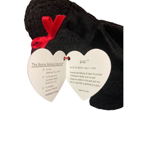Lot of 2 Gigi Luke Dog Ty Beanie Baby Plush Collectible Vintage Y2K 90s - Picture 10 of 14